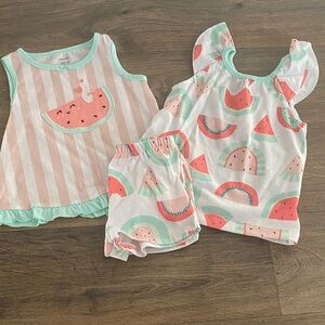 Carter's Watermelon Delight Pajama Set - Pink and Mint